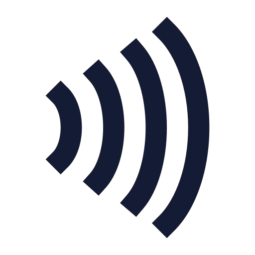 Nfc Icon in Solid Sharp style