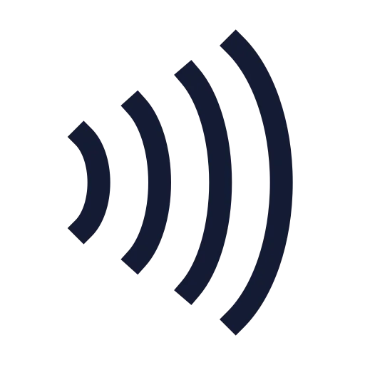 Nfc Icon in Stroke Sharp style