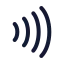 Nfc icon with stroke standard style