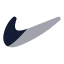 Nike icon with bulk rounded style