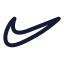 Nike icon with stroke rounded style