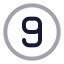 Ninecircle icon with twotone rounded style