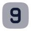 Ninesquare icon with bulk rounded style