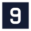 Ninesquare icon with solid sharp style