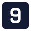 Ninesquare icon with solid standard style