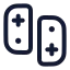 Nintendoswitch icon with stroke rounded style
