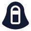 Niqab icon with solid standard style
