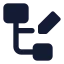 Nodeedit icon with solid standard style