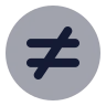 Not Equal Sign Circle icon preview