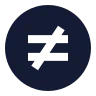 Not Equal Sign Circle icon preview