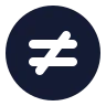 Not Equal Sign Circle icon preview