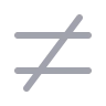 Not Equal Sign icon preview