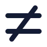 Not Equal Sign icon preview