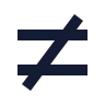 Not Equal Sign icon preview