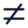 Not Equal Sign icon preview