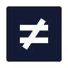 Not Equal Sign Square icon preview