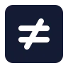 Not Equal Sign Square icon preview