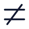 Not Equal Sign icon preview