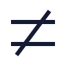 Not Equal Sign icon preview