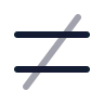 Not Equal Sign icon preview