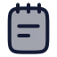 Note icon with duotone rounded style