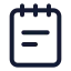 Note icon with stroke standard style