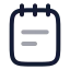 Note icon with twotone rounded style