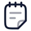 Note icon with twotone rounded style
