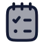 Note icon with duotone rounded style