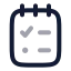 Note icon with twotone rounded style