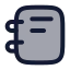Note icon with duotone rounded style