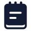 Note icon with solid standard style