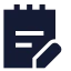 Noteedit icon with solid sharp style