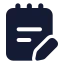 Noteedit icon with solid standard style