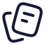 Note icon with stroke rounded style