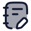 Notebookpen icon with duotone rounded style