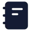 Notebook icon with solid standard style