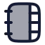 Notebooktabs icon with duotone rounded style
