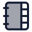 Notebooktabs icon with duotone standard style