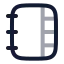 Notebooktabs icon with twotone rounded style