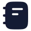 Notebooktext icon with solid rounded style