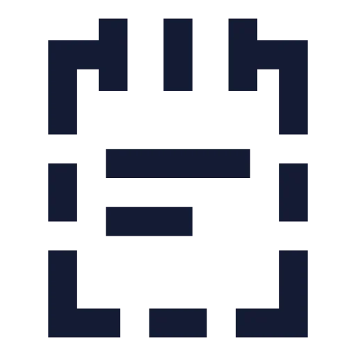 Notepad Text Dashed Icon in Solid Sharp style