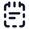 Notepad Text Dashed icon preview