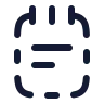 Notepad Text Dashed icon preview
