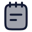 Notepadtext icon with duotone rounded style