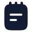 Notepadtext icon with solid rounded style