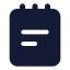 Notepadtext icon with solid standard style