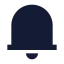 Notification icon with solid sharp style