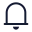 Notification icon with stroke rounded style