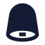 Notification icon with solid sharp style